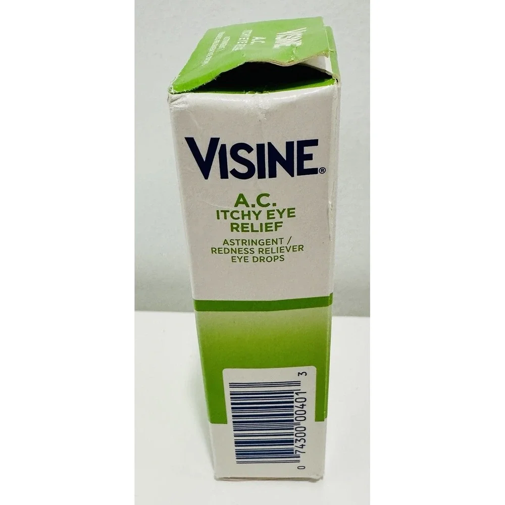 Visine A.C. Itchy Eye Relief Drops Relieves Red Watery Eyes 1/2 fl oz 07/2027